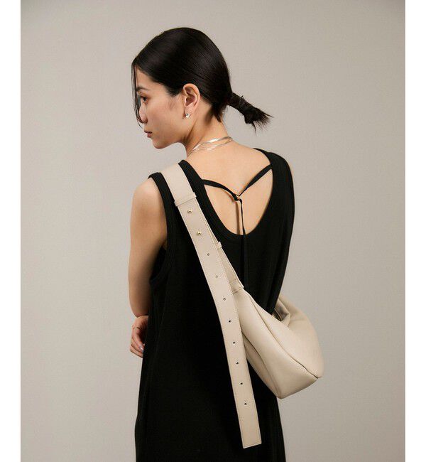 SALON adam et rope'「【WEB限定】スプリットレザームーンショルダー」|ショルダー・メッセンジャー|