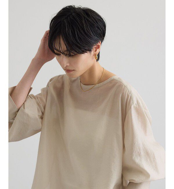 SALON adam et rope'「【WEB限定】シルクMIXルチアブラウス」|シャツ・ブラウス|