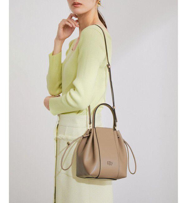 ROPE「【WEB限定】RPロゴドロストミドルバッグ」|ハンドバッグ|ベージュ系(28)