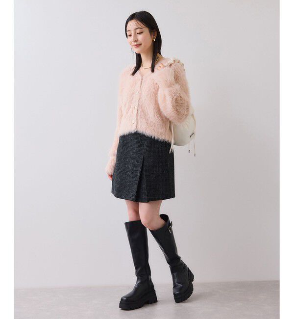 VIS「ラビットライクVネックカーディガン/イージーケア・WEB限定カラー」|カーディガン|