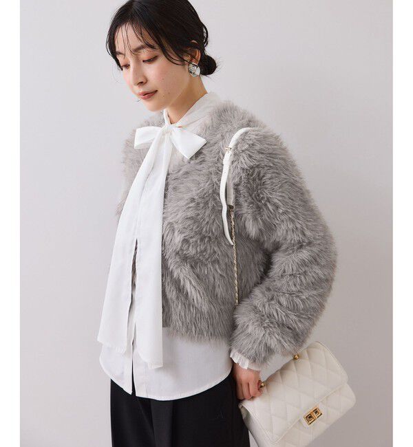 VIS「ラビットライクVネックカーディガン/イージーケア・WEB限定カラー」|カーディガン|