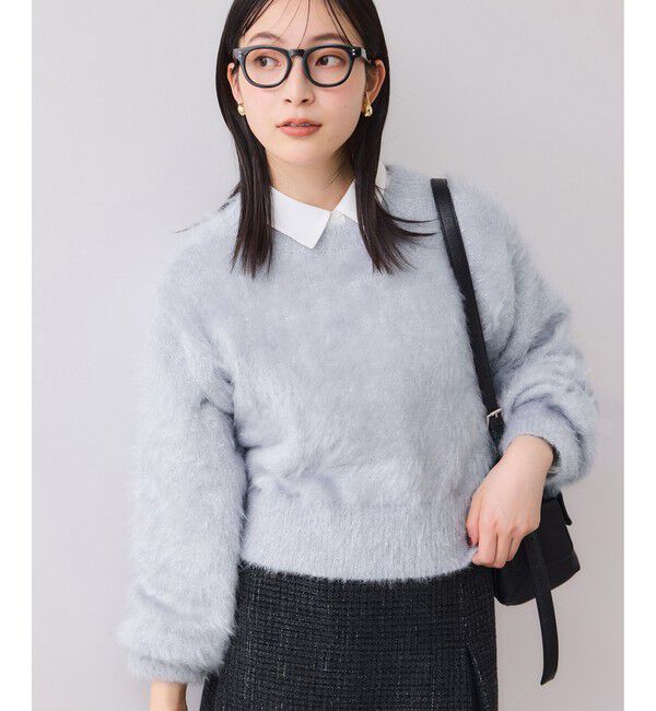 VIS「メタルシャギーネコヤーンニット/静電気防止」|ニット・セーター|