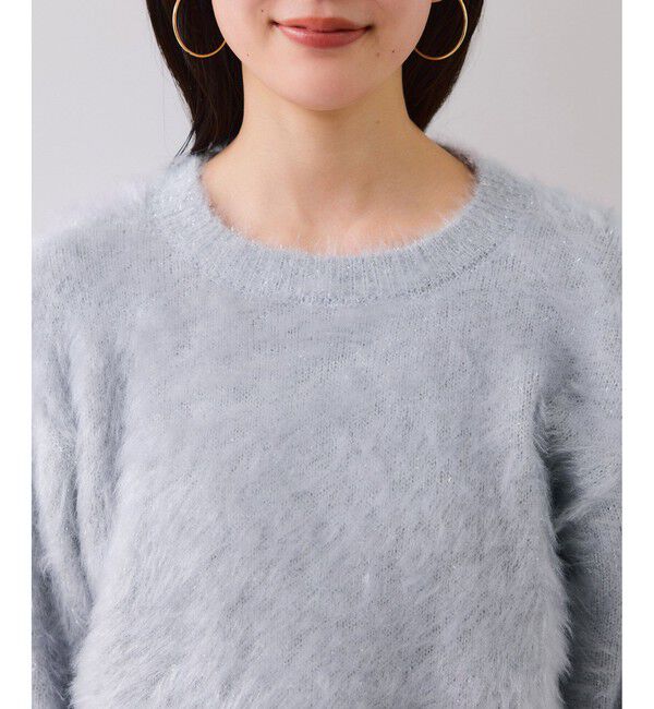 VIS「メタルシャギーネコヤーンニット/静電気防止」|ニット・セーター|