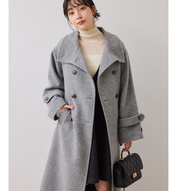 VIS「シャギーVネックミニ丈ジャンパースカート」|ワンピース|