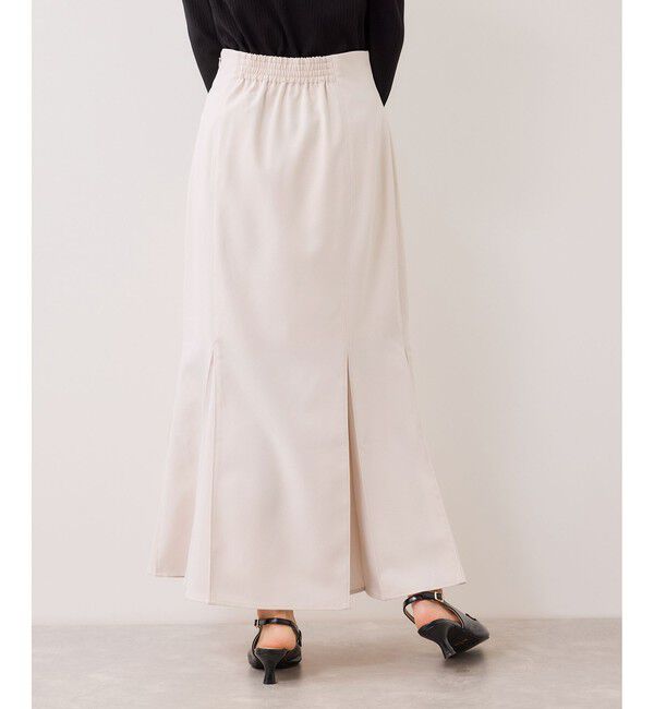 VIS「ボックスプリーツマーメイドスカート/イージーケア・防シワ」|スカート|