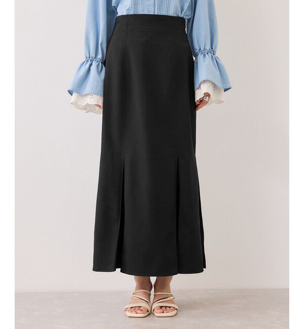 VIS「ボックスプリーツマーメイドスカート/イージーケア・防シワ」|スカート|