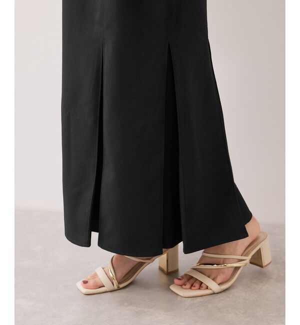 VIS「ボックスプリーツマーメイドスカート/イージーケア・防シワ」|スカート|