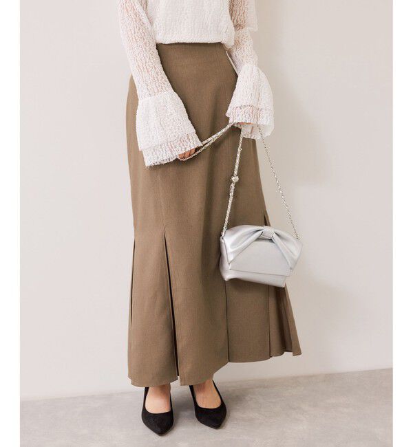 VIS「ボックスプリーツマーメイドスカート/イージーケア・防シワ」|スカート|