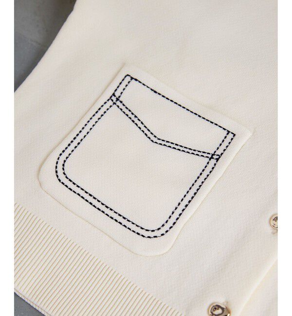 VIS「ステッチワークニットジャケット」|カーディガン|