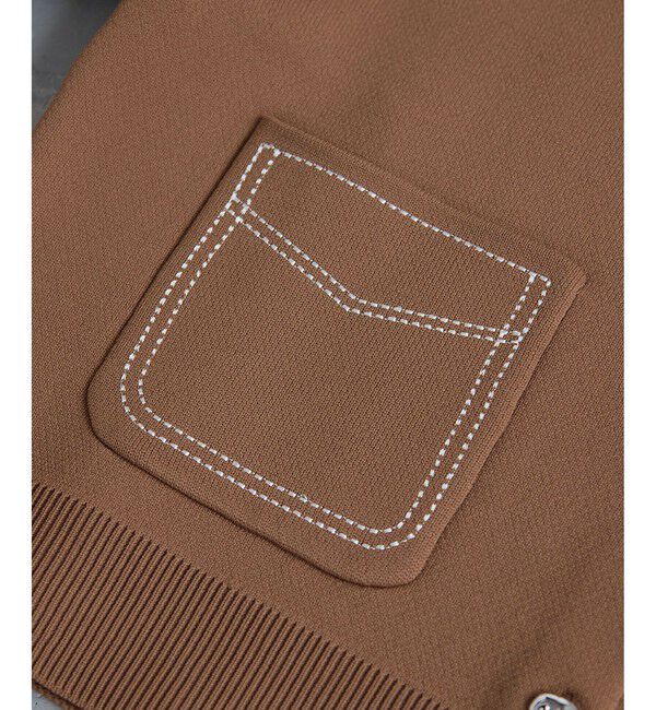 VIS「ステッチワークニットジャケット」|カーディガン|