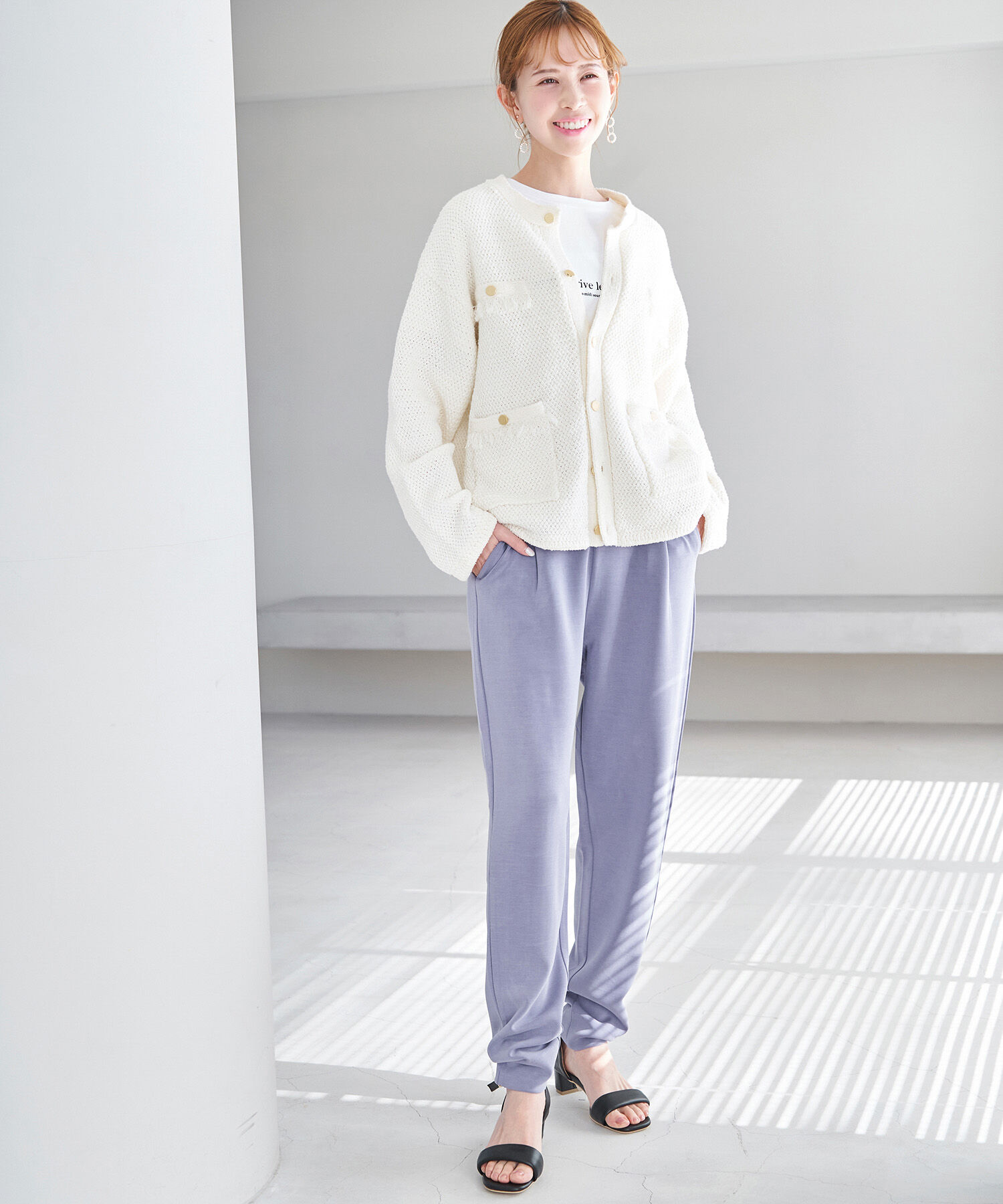 Rope&rsquo;Picnic「セットアップ対応/マシュマロタッチダンボールタックパンツ」|その他|