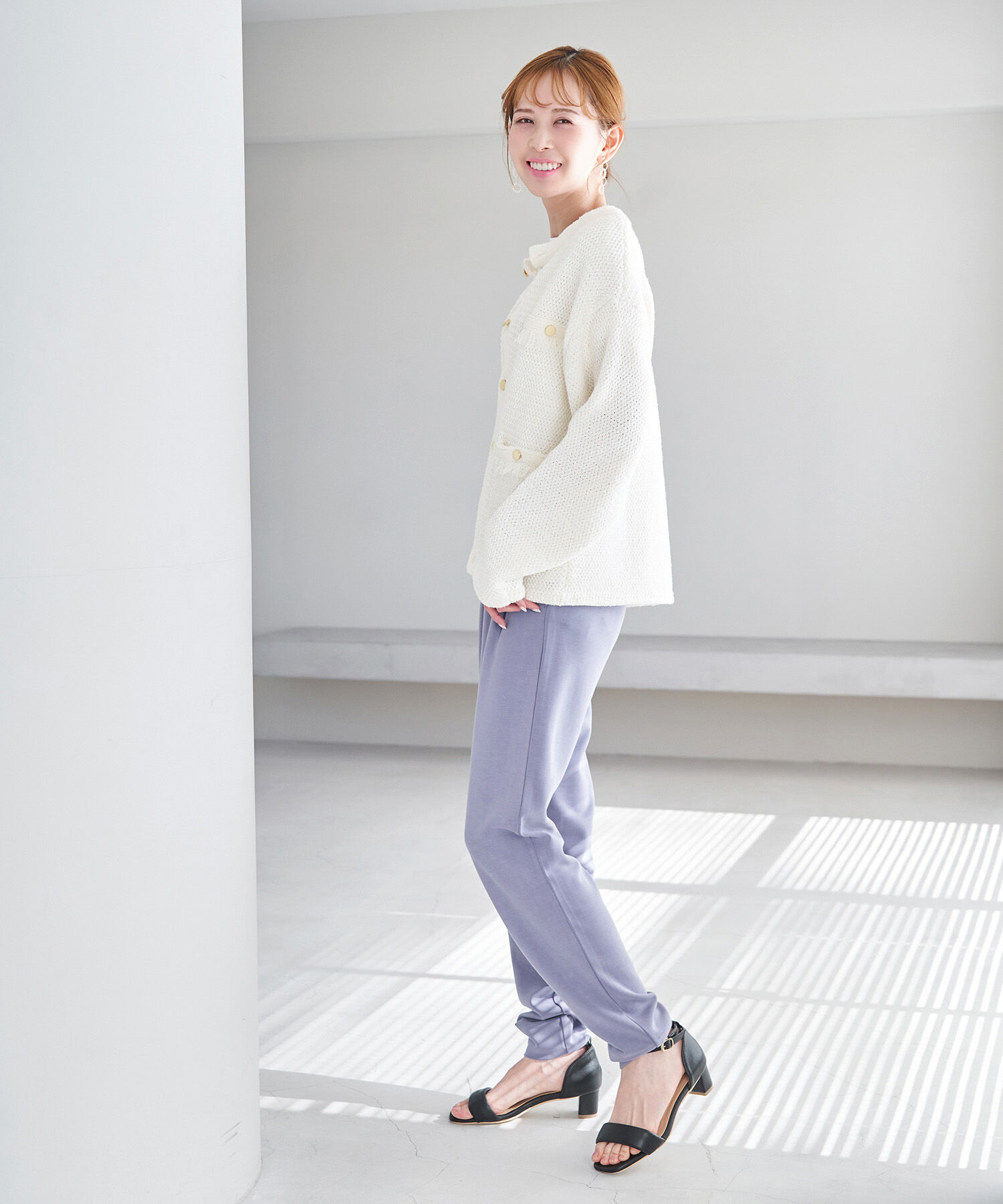 Rope&rsquo;Picnic「セットアップ対応/マシュマロタッチダンボールタックパンツ」|その他|