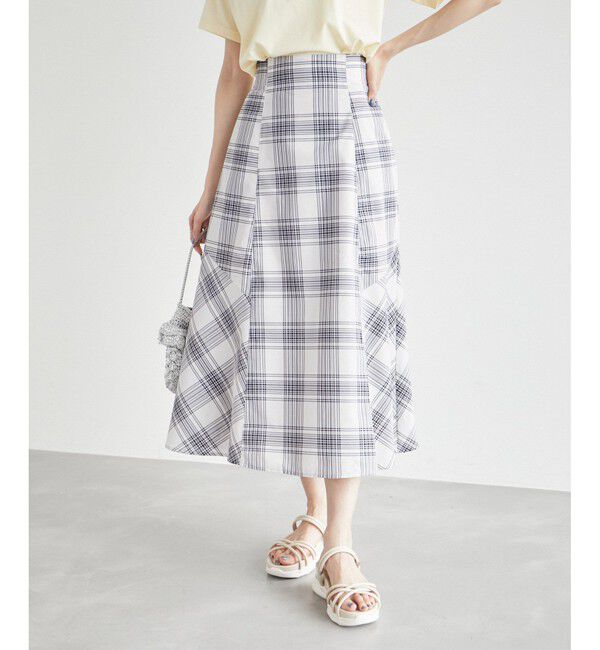 Rope&rsquo;Picnic「チェックボリュームスカート」|スカート|