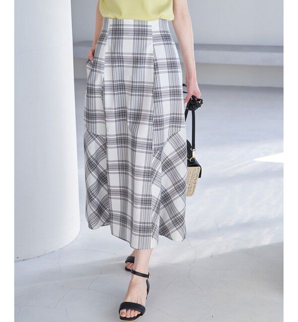 Rope&rsquo;Picnic「チェックボリュームスカート」|スカート|