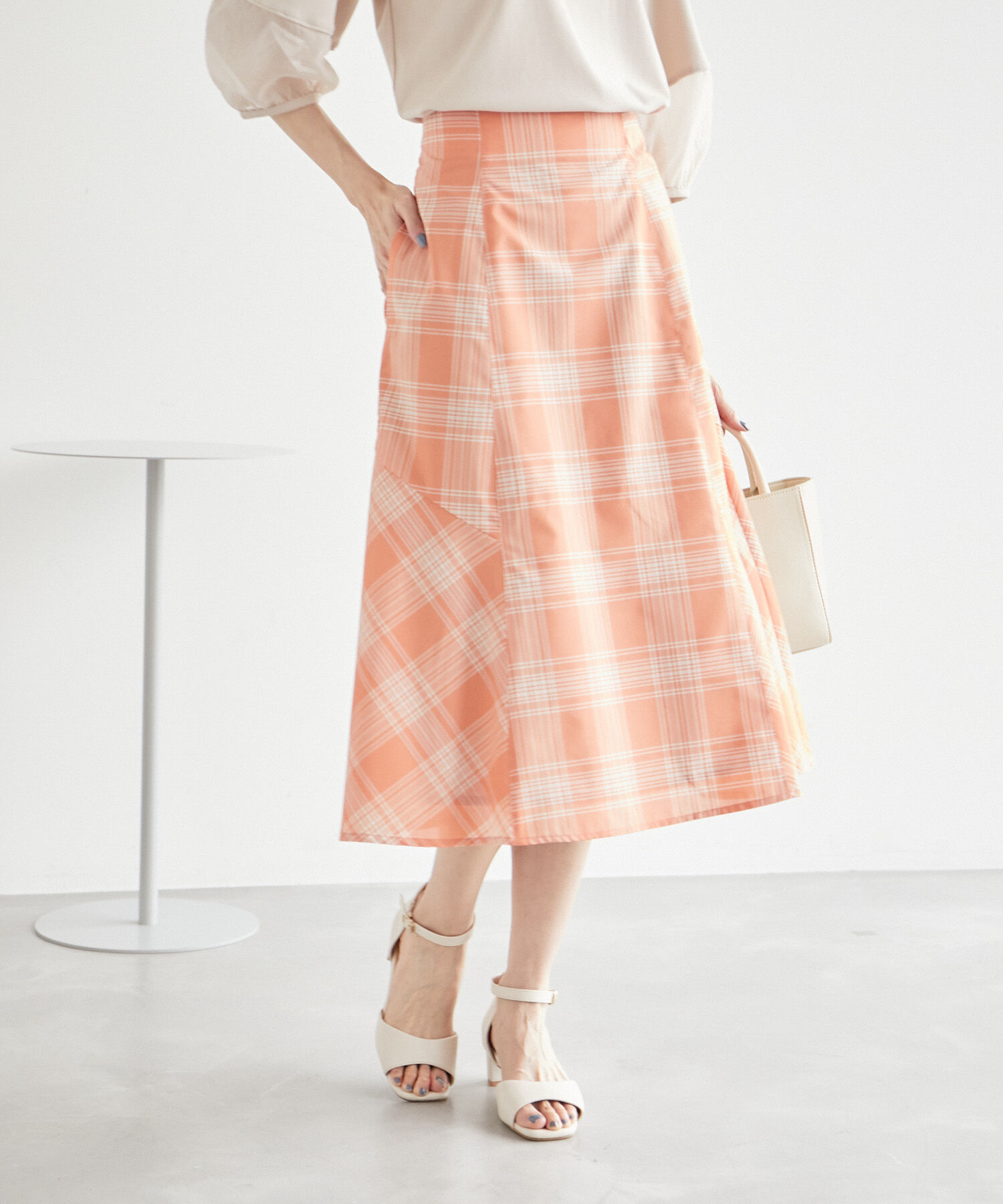 Rope&rsquo;Picnic「チェックボリュームスカート」|スカート|