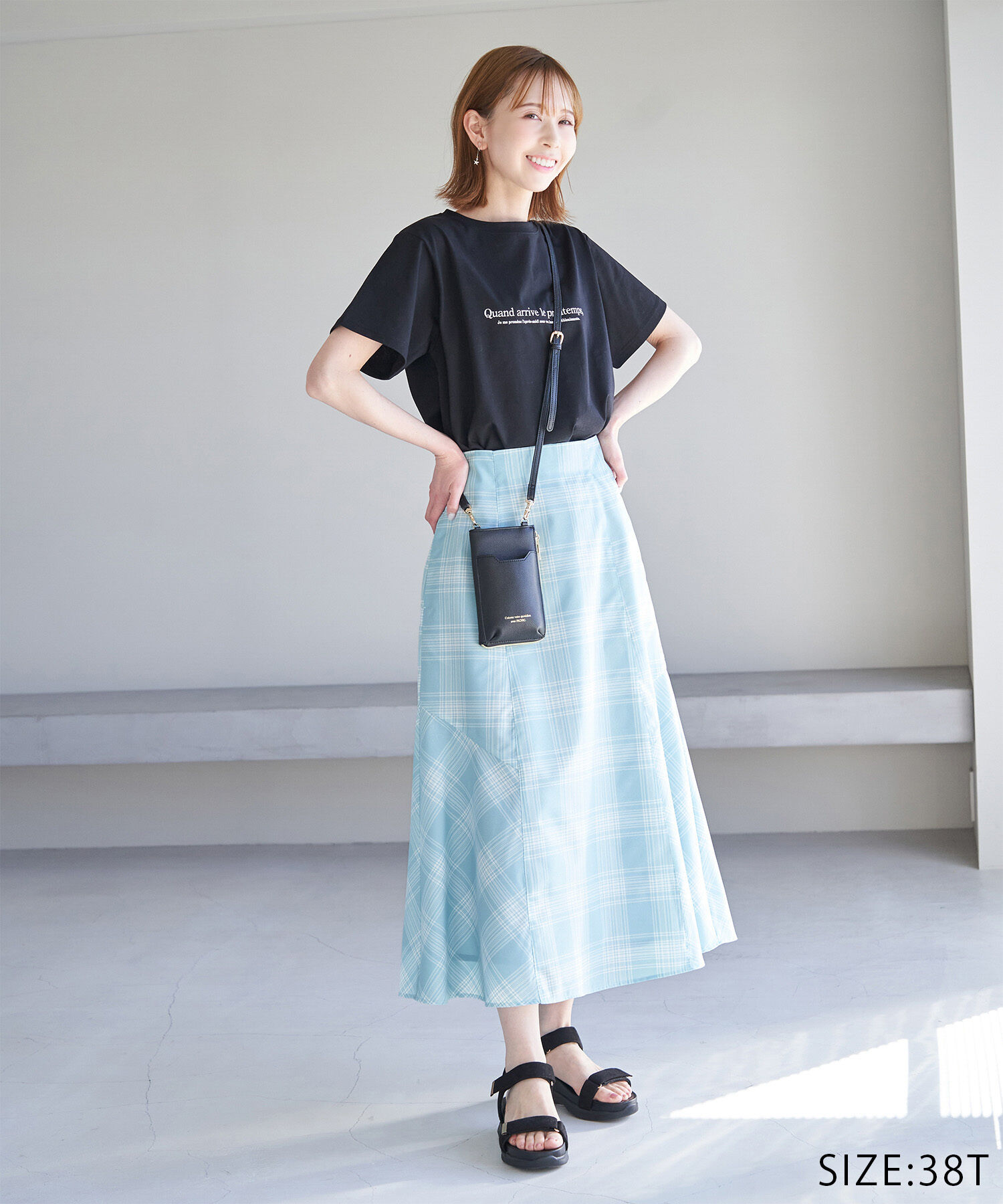 Rope&rsquo;Picnic「チェックボリュームスカート」|スカート|