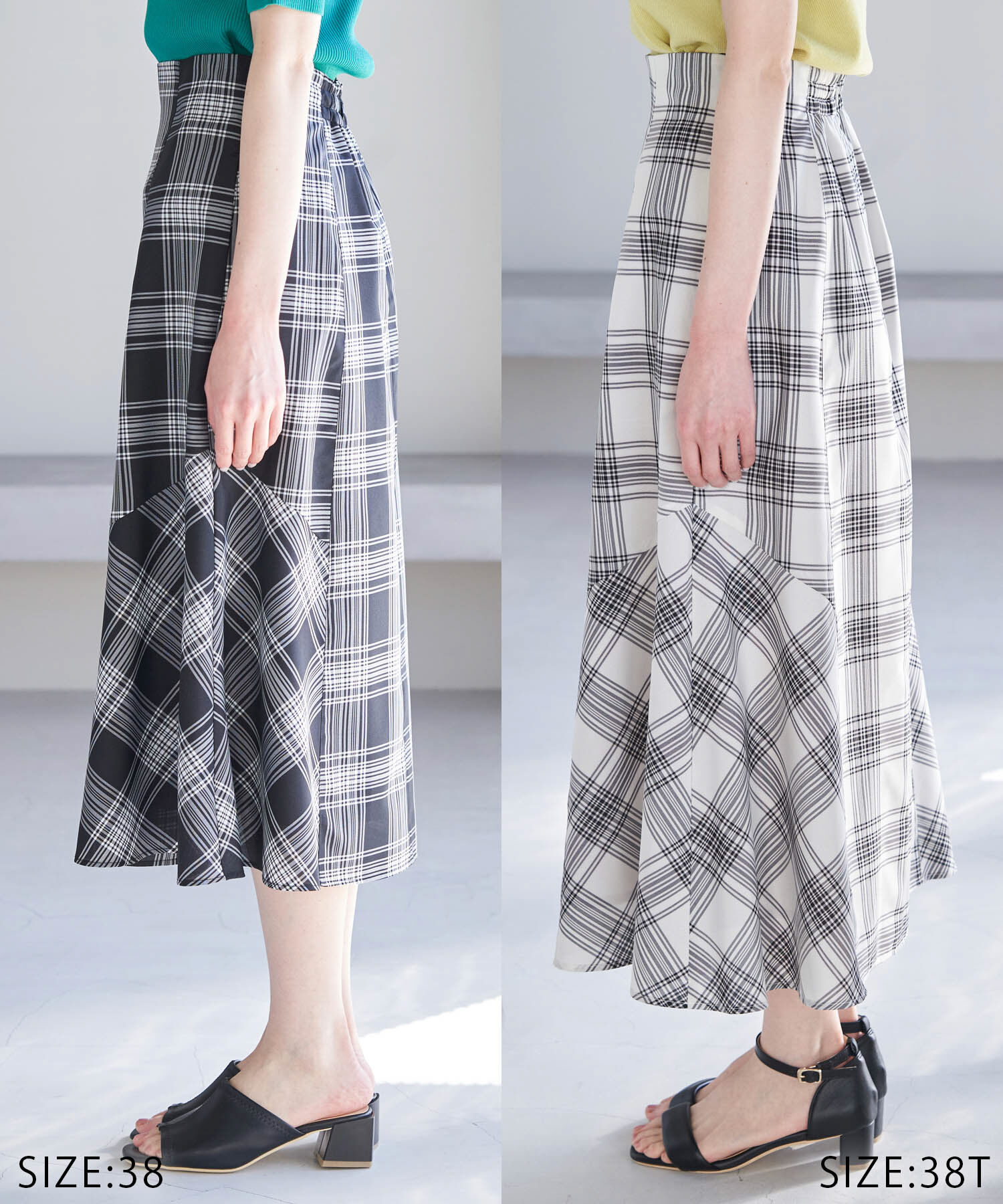 Rope&rsquo;Picnic「チェックボリュームスカート」|スカート|