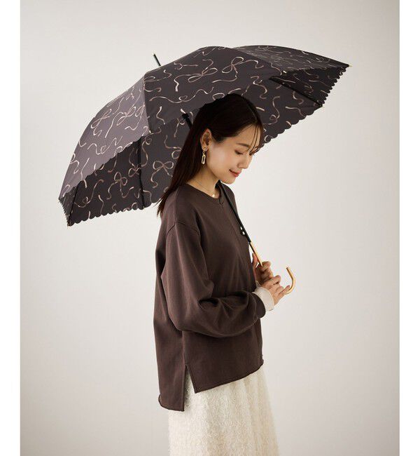 ROPE PICNIC PASSAGE「【Wpc.】【晴雨兼用】ハートリボン長傘」|傘|