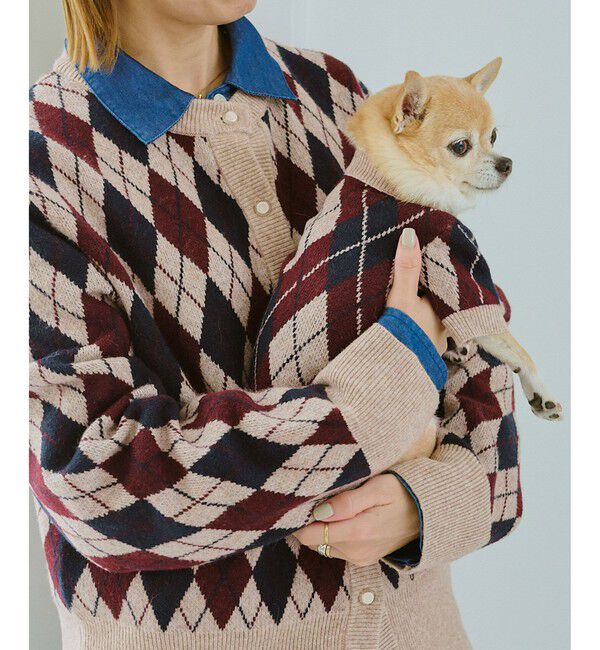 ROPE PICNIC PASSAGE「【DOG】アーガイルニットプルオーバー」|その他|