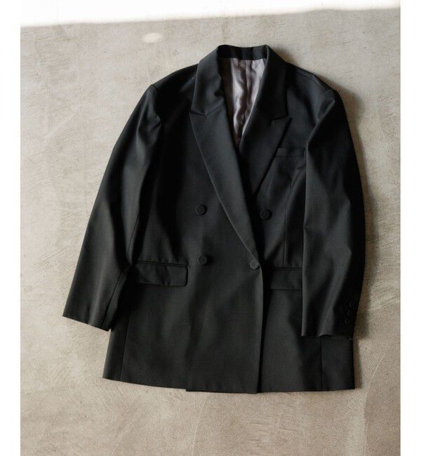 ADAM ET ROPE'「【サステナブル】・【オケージョン】ダブルブレストジャケット」|テーラードジャケット|