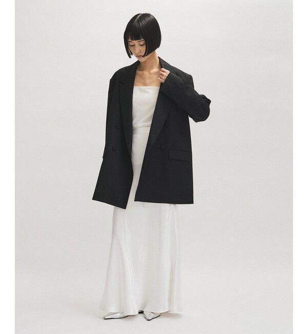 ADAM ET ROPE'「【サステナブル】・【オケージョン】ダブルブレストジャケット」|テーラードジャケット|