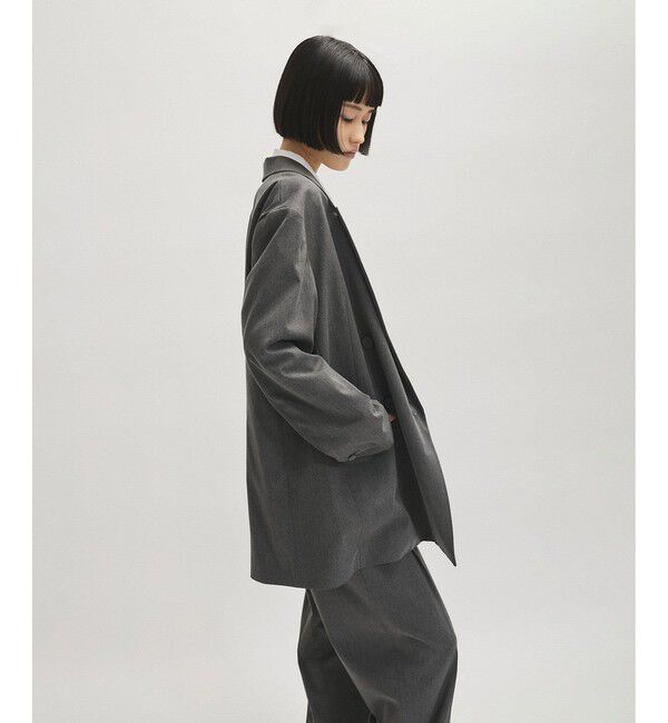 ADAM ET ROPE'「【サステナブル】・【オケージョン】ダブルブレストジャケット」|テーラードジャケット|