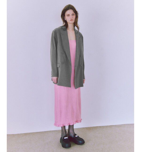 ADAM ET ROPE'「【サステナブル】・【オケージョン】ダブルブレストジャケット」|テーラードジャケット|