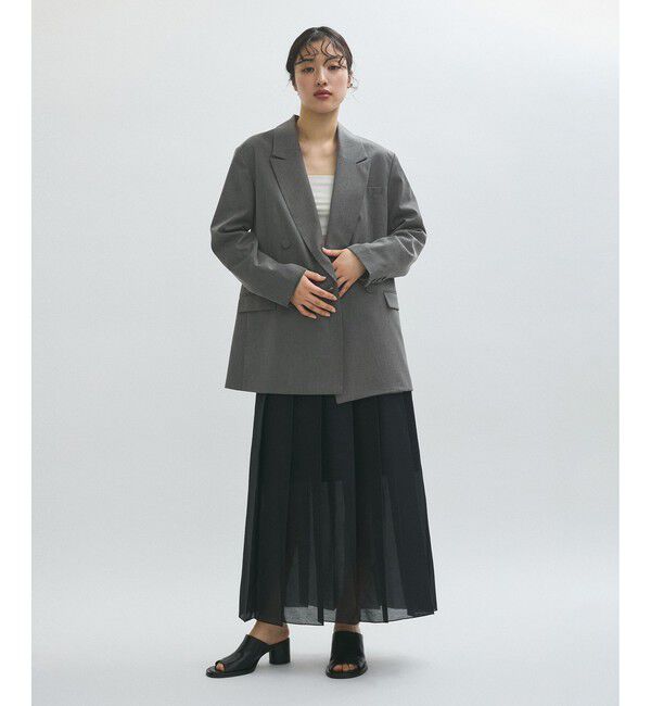 ADAM ET ROPE'「【サステナブル】・【オケージョン】ダブルブレストジャケット」|テーラードジャケット|