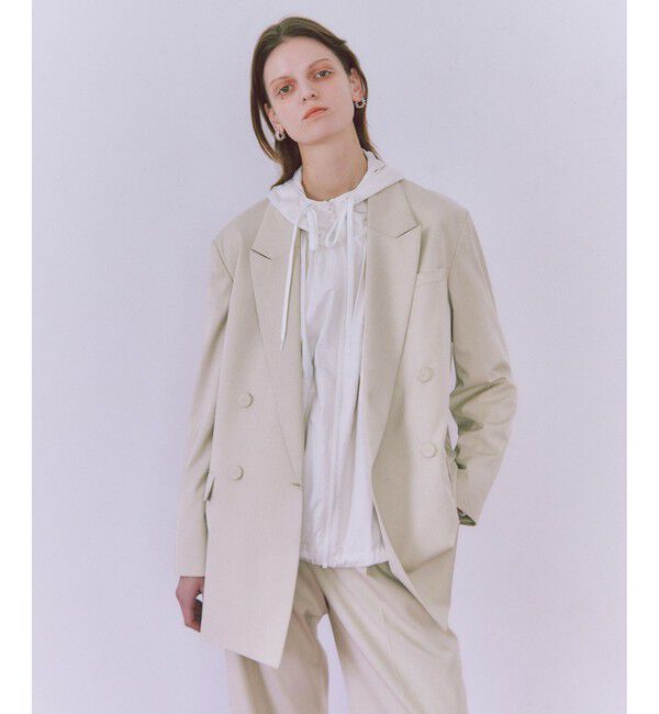 ADAM ET ROPE'「【サステナブル】・【オケージョン】ダブルブレストジャケット」|テーラードジャケット|オフホワイト(15)