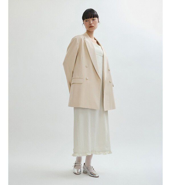 ADAM ET ROPE'「【サステナブル】・【オケージョン】ダブルブレストジャケット」|テーラードジャケット|