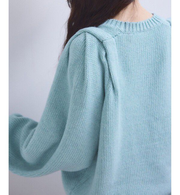 ADAM ET ROPE'「【WEB限定】ショルダータックニットプルオーバー」|ニット・セーター|