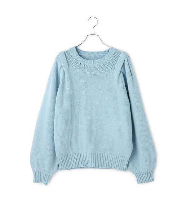 ADAM ET ROPE'「【WEB限定】ショルダータックニットプルオーバー」|ニット・セーター|