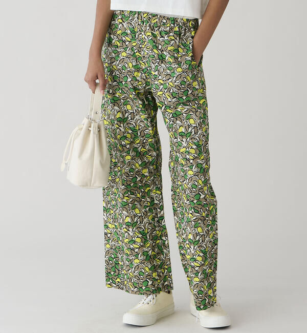 ORCIVAL「ORCIVAL | コットンポプリン プリントイージーパンツ WOMEN」|チノ|GREEN系1