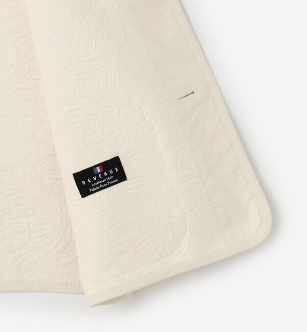 ORCIVAL「ORCIVAL | コットンポリジャカード トリミングベスト WOMEN」|ダウンベスト・ベスト|