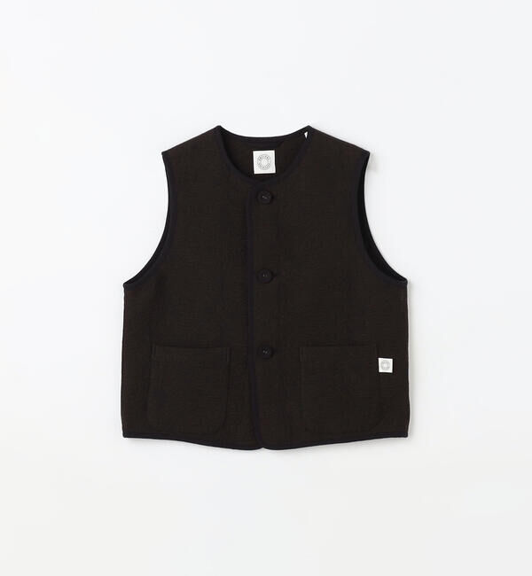 ORCIVAL「ORCIVAL | コットンポリジャカード トリミングベスト WOMEN」|ダウンベスト・ベスト|