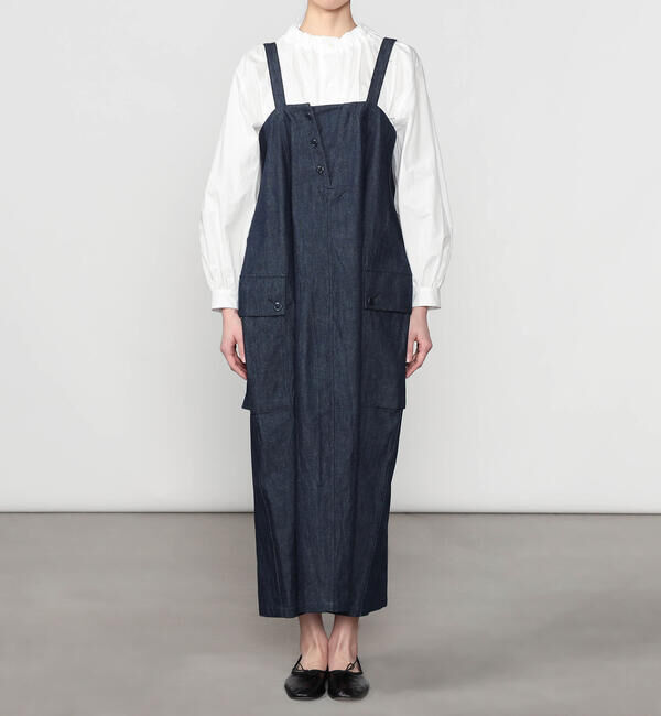  「HAVERSACK | デニム サロペットスカート WOMEN」|スカート|