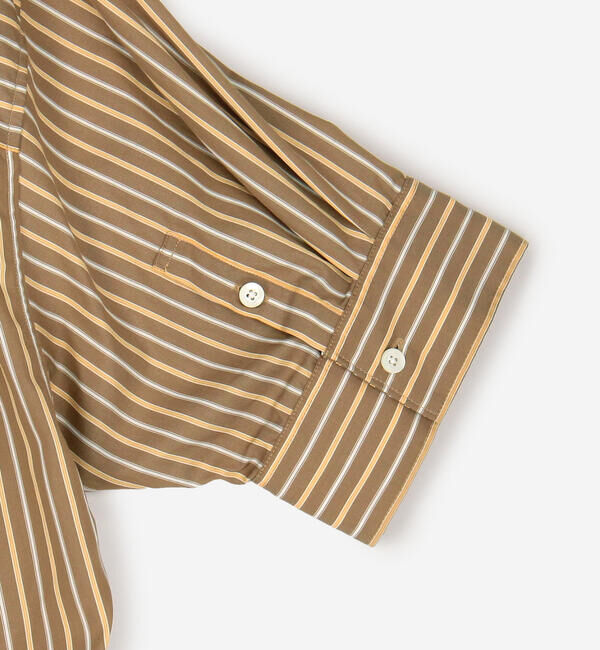 GYMPHLEX「Gymphlex | コットンタイプライター ストライプボタンダウンシャツ WOMEN」|シャツ・ブラウス|