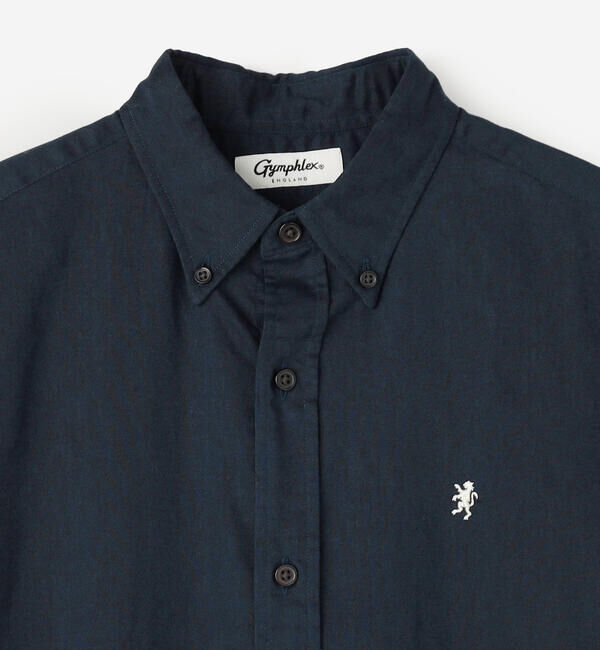 GYMPHLEX「Gymphlex | フレンチスリーブ ボタンダウンシャツワンピース WOMEN」|ワンピース|