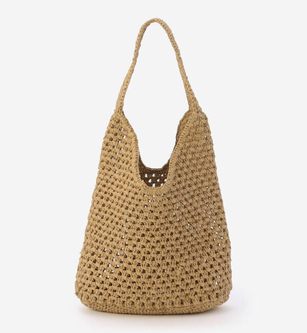  「INDIA INDUSTRY | ペーパーラフィア ショルダーバッグ WOMEN」|ショルダー・メッセンジャー|