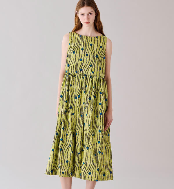 LE GLAZIK「LE GLAZIK | バティック ノースリーブワンピース WOMEN」|ワンピース|