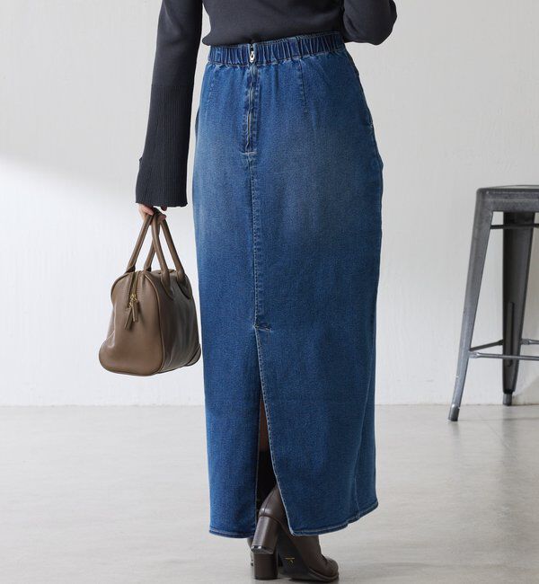  「Iラインデニムスカート」|スカート|