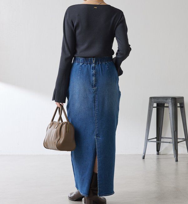  「Iラインデニムスカート」|スカート|