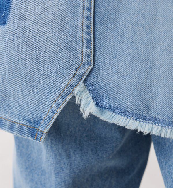  「Q.anos　レイヤードデニムスカート」|スカート|