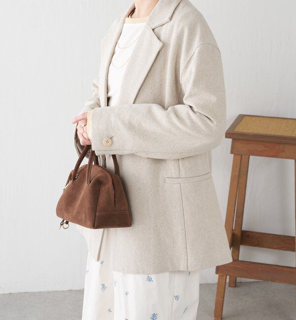  「コットンリネンオーバーダブルジャケット」|ベスト・ジレ|