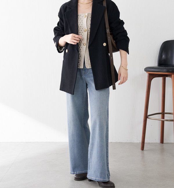  「コットンリネンオーバーダブルジャケット」|ベスト・ジレ|