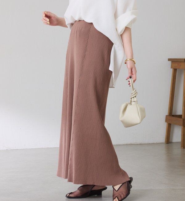  「【接触冷感】ドライコットンマーメイドスカート」|スカート|モカ