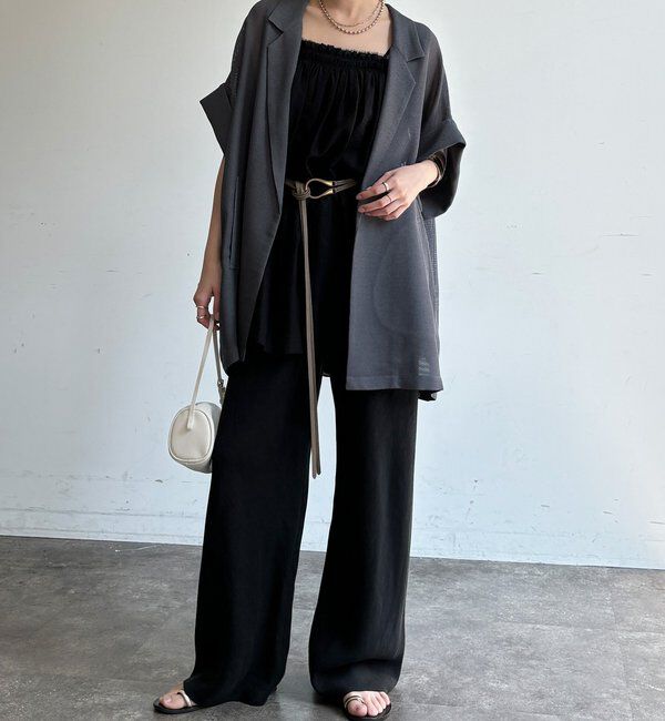  「メッシュ半袖ジャケット」|テーラードジャケット|