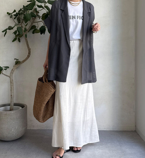  「メッシュ半袖ジャケット」|テーラードジャケット|