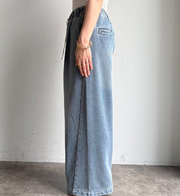  「【デニムなのにスウェット!?】デニムスウェットパンツ」|チノ|