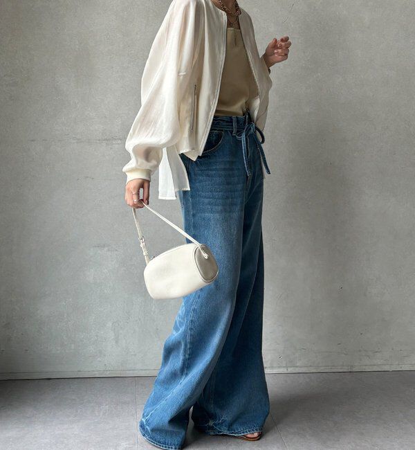  「【WEB限定】バックギャザーフリルブルゾン」|ブルゾン・スタジャン|